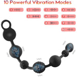 16.5Inch Vibrating Anal Beads + Electric Shock Wand Vibrator