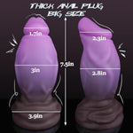 3" Diameter Monster Huge Thick Dildo, 7.5" Big Fantasy Anal Dildo With Strong Suction Cup, Xxl Fat Giant Girthy Dildos For G Spot And Anal Play, Silicone Large Butt Plug Sex Toys For Women Men Gay