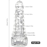 Monster Dildo,7.8In Clear Dildo Dragon Dildo With Suction Cup,Fantasy Dildo Adult Sex Toys For Women Men And Couples