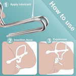 Adjustable Anal Expander Vaginal Expander Anal Stretcher Bdsm Toy Stainless Steel Butt Plugs For Anal Trainer,Anal Plug Anal Toys For Men,Women And Beginners