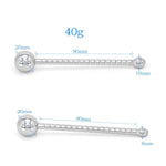 Short Stainless Steel Urethral Sounds Metal Penis Plug With Multi Beads Dilator Masturbation Rod Stimulation For Men Urethral Plug Exercise Expanding Massage(10Mm)