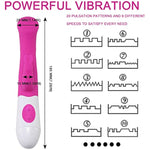 Rechargeable Rabbit Vibrator for Women Sex Toys for Clitoris G-spot Stimulation 10 Powerful Vibrations Dual Motor Stimulator for Women Silent Waterproof,Rose