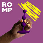ROMP Amp Anal Beads | Adult Toys | Sex Toys for Men Women & Couples| 5 Inch Silicone Graduated Beads for Stimulation | Prostate Massager | Flexible Butt Plug | for use with Lube | Gift for Couples