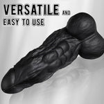 3 Inch Diameter Bbc Huge Thick Dildo, 10 Inch Monster Big Black Dildos With Strong Suction Cup, Realistic Silicone Large Anal Dildos Adult Sex Toys For Gay Female Mastuabtion