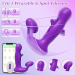 Wearable Vibrator App Remote Control Adult Toys, G Spot Vibrator Panty Mini Vibrator Egg Bullet Butterfly Rose Sex Toy, Dildo Clitoral Stimulator With 9 Vibrating & 9 Flapping For Women And Couples