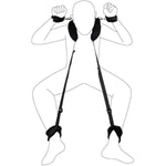 Bdsm Bondage Restraints Kit Sex Swing Sling Adult Sex Toys With Adjustable Sex Handcuffs Ankle Leg Straps With U-Shaped Pillow Bed Restraints Sets For Sm Game Beginner Couples Sex Pleasure