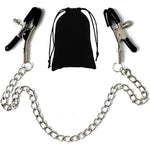 Adjustable Metal Nipple Clamps Non-Piercing Adjustable Metal Nipple Clamps On Nipple Rings Decorative Clip For Clothing Accessories On Nipple Rings Decorative (Black)