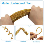 Golden Pipe Cleaners Craft, 100 Pieces