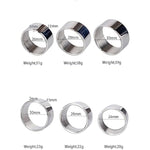 Men'S Shickened Stainless Steel Penis Ring, Locking Ring, Load-Bearing, Men'S Base Ring, Penis Locking Ring, Fixing Ring, Finger Wrench