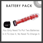 Silicone Crystal Barb Vibrator, Soft Silicone Insertion Vaginal G-Spot Vibrator, Vibrating Dildo Clitoral Nipple Vagina Massager Stimulator, Adult Sex Toy For Women Clitoral Vibrator, Red