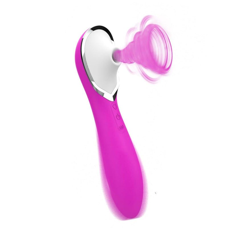 Silicone Oral Sucking Vibrator For Women Clitoral Stimulator With 10 Powerful Suction And Vibration Modes Adult Sex Toy For Couple Waterproof Nipple Massager Rechargeable Dildo For Lesbian (Purple)