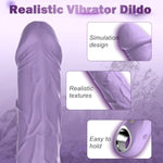 7.1 Inch Realistic Silicone Dildos - Clitoris G Spot Dildo Vibrator Wand With 10 Vibrates, Sexual Toy Female Adult Sex Toys For Women Couples Pleasure