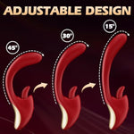 G Spot Dildo Vibrator Sex Toys, Thrusting Dildo 2 In-1 Vibrators With 9 Vibrating & Tongue Licking Modes, Clitoral G Spot Anal Sex Toy, Rose Adult Sex Toys & Games For Woman Man Couples