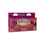 Doc Johnson Japanese Bondage - Silicone Cuffs - Single-Piece Premium Silicone Handcuffs for Soft Bondage or Restraint Play - Large - Black