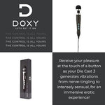 Doxy Die Cast 3 Wand Massager - Disco Black Head & Metallic Finish Sex Toys for Adults, Compact Neck Massager & Versatile Massage Wand - Luxurious, Lightweight, Removable Head