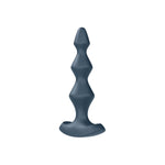 Lolli-Plug 1 Anal Vibrator - Vibrating Anal Plug, Diamond Shaped Beads With Increasing Diameter And Wide Base - Suitable For Beginners, Waterproof, Rechargeable (Dark Teal)