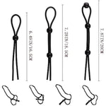 Penis Ring Adult Sex Toys Silicone Cock Ring For Men With 7 Different Sizes For Penis Clamp Delay Erection Enhancing,Long Lasting Stronger Adult Male Sex Toys,Black