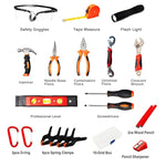 25 Pieces Kids Real Tool Kit Children Real Tool Set With Real Hand Tools, Kids Tool Belt, Pouch Bag,Magnetic Wristband For Small Hands Diy Woodworking Projects Home Repair