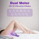 G Spot Rabbit Vibrator, Dual Motors Rechargeable Silicone Dildos Sex Toys For Women With Super Strong Vibration Ip68 Waterproof Vibrator Wand Massager For Her Bpa-Free Adult Toys