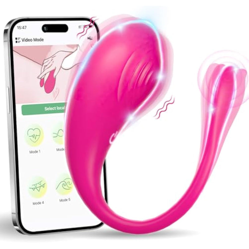Female Sex Toys Wearable Vibrator - Adult Toys Long Distance Bluetooth App Remote Control G Spot Vibrator More Than 9 Vibrations, Mini Panty Vibrators Anal Plug Female Adult Sex Toys For Women Couples