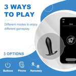 Small Electric Anal Vibrating Butt Plug with 10 Modes for Intimate Pleasure