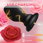 Rose Anal Butt Plugs Vibrator Anal Sex Toys & Games For Men Women Couples, Prostate Massager With Wireless Remote Control 10 Vibrating Modes, Silicone Stimulator Sex Toys Waterproof And Rechargeable