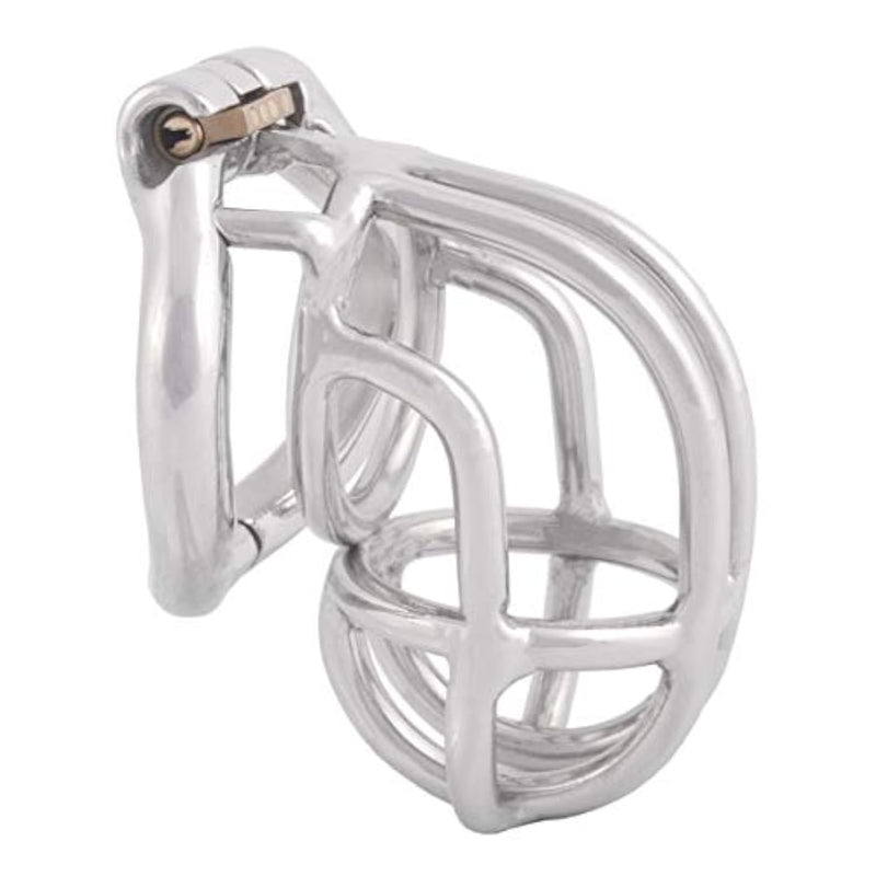 Ergonomic Design Chastity Device 304 Steel Stainless Easy To Wear Male Virginity Lock Chastity Belt K250 (50Mm/ L Size)