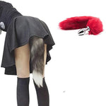 Premium Stainless Steel Fox Tail Butt Plug for Beginners and Couples - Temperature Play and Body-Safe Design
