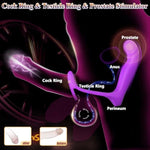 Vibrator Sex Toys With Dual Penis Ring For Couples Play, Remote Control Strap On Anal Dildo With Double Penetrating Vibrating Cock Ring For Men, G Spot Vibrator With 9 Vibration For Women