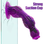 7.48 Inch Huge Glass Butt Plug + 9.25 Inch Silicone Monster Dildo