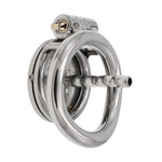 Flat Metal Male Chastity Cock Cage Steel Stainless Virginity Lock Belt With Negative Extreme Catheter Bdsm Cage Adult Game Sex Toy 50Mm-Chang