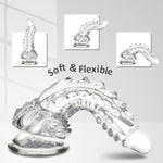 Dragon Dildo,6.7 Inch Clear Dildo With Suction Cup For Hand-Free Play,Fantasy Dildo Adult Toys For Beginner Women And Couple