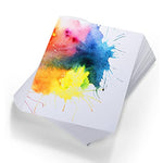 Bulk Watercolor Paper Pad for Artist, 60 Sheets, 5 x 7 Inch, Cold Press, White