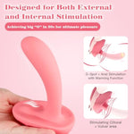 Vibrator Wand Sex Toys For Women - G Spot Clitoral Vibrator Rabbit Sex Toy With Vibrating Dildo & Finger Fins, Warming Adult Toys With 10X10 Vibrations For Vulva Vaginal Stimulation Female Pleasure