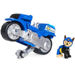 Paw Patrol, Moto Pups Chase’s Deluxe Pull Back Motorcycle Vehicle with Wheelie Feature and Toy Figure