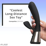 Fuse Interactive Dual Stimulation G-Spot Vibrator And Clitoral Stimulator - Women Essentials - Bluetooth App-Controlled Remote Control Vibrator - Body-Friendly, Waterproof, Led Light