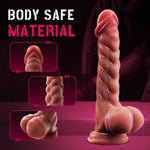 Realistic Dildos Sex Toys For Women - 9.6" Fantasy Silicone Dildo With Strong Suction Cup For Hand-Free Play Soft Penis Practice Oral Sex ?G-Spot Anal Stimulation Adult Toys For Men Gay & Couple
