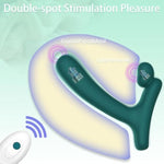 Clitoral G-Spot Anal Prostate Vibrator - 2 In 1 Vibrating Vaginal Massager Stimulator With 10 Vibration Mode, Remote Control Rechargeable Butt Plug Adult Sex Toys For Women Men Couple & Beginners