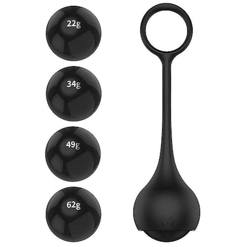 Silicone Bondage Penis Ring Stretcher With Four Gravity Ball Men'S Exercise Trainer Adult Sex Products