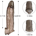 Penis Sleeve Penis Extender Adult Toys, Cockring Cock Sleeve Penis Enlarger Male Sex Toys With Ball Stretcher, Penis Enlargement Penis Pump Mens Sex Toys, Reusable Penis Extension Adult Sex Toys
