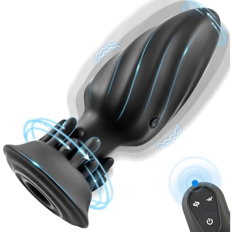 Anal Plug Adult Sex Toy With 10 Rotation & Vibration Modes, Prostate Massager Anal Sex Toys With Rotating Tentacles, Prostate Toys Vibrating Butt Plug Anal Dildo With Remote, Sex Toys For Gay & Couple