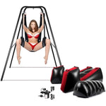 Sex Swing Stand And Inflatable Sofa Bed Set?Adjustable Angle Sex Swing With Sex Sling, Inflatable Sofa With Cushion And Household Air Pump