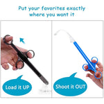 Lube Applicator Syringes, Lubricant Tube Shooter With Smooth Rounded Cap For Men, Women & Couples, Reusable, Easy Use & Clean [10Ml Scales][2 Pcs Gray & 2Pcs Blue]