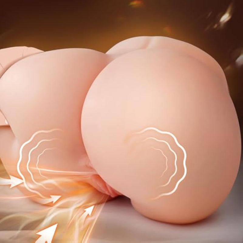 Upgraded 18Lb 10 Sucking & Vibrating Sex Doll Busty Ass Butt, Fuller And More Real Silicone Tpe Sex Dolls 3D Channel For Several Sex Positions, Ultimate Solution To Intimacy Challenges Adult Toys