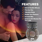 Vibrating Cock Ring Set for Couples - Enhance Erections and Female Pleasure with Clit Stimulator