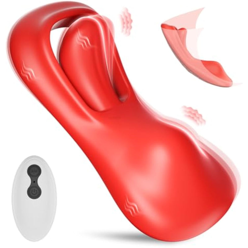 Wearable Vibrator Sex Toys For Women, Remote Control Vibrator With 9 Vibrating Modes, Tongue-Shaped Mini Vibrators Adult Toys, Panties Clitoral Stimulator Pleasure Tools For Female And Couples