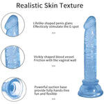 Mini Dildo Slim Dildo Realistic Dildos Flexible Dildo Adult Sex Toy Realistic Mini Dildo, Beginner Silicone Dildo with Strong Suction Cup for Hands-Free Play, G-Spot Stimulation Dildos Adult Sex Toys