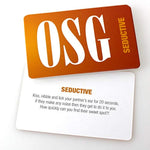 Osg Our Sex Game. Adult Card Game For Couples With Intimate And Seductive Scenarios And Actions. Gender Neutral Board Game For You And Your Partner, White