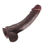 13In Big Realistic Brown Dildo,2.3" Diameter Extra Long Dildo,Soft Dual-Layer Silicone Sex Toys With Strong Suction Cup For Women Men