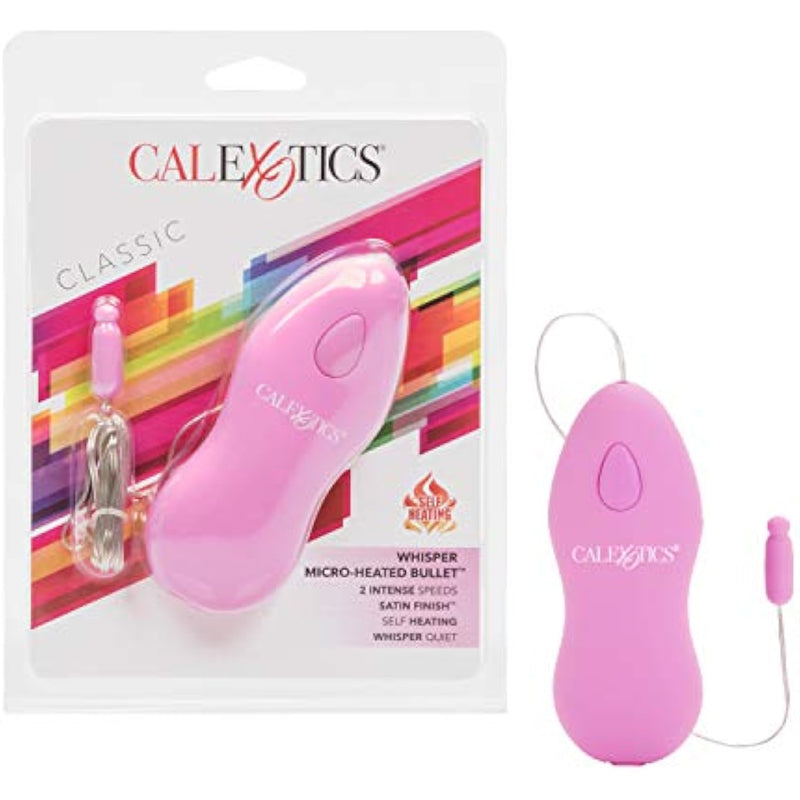 Whisper Micro-Heated Bullet Vibrator With 2-Speeds Powerful Vibration And Warms As It Vibrates - Pink Se-0044-04-2